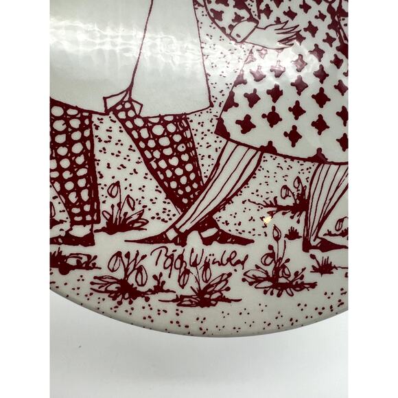 Bjorn Wiinblad April Optimisme Nymolle Denmark Wall Calendar Plaque #3013-4 - Picture 2 of 5